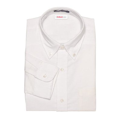 Classic Long Sleeve Oxford Shirt White - ANY