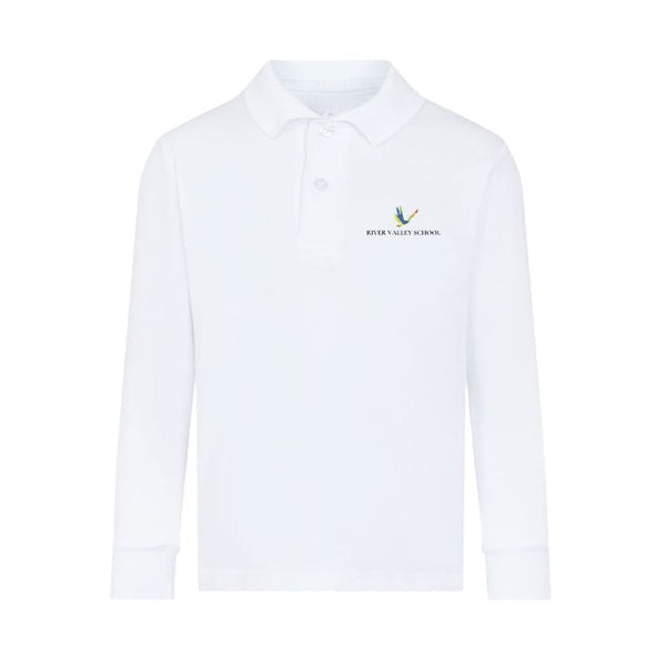 Premium Long Sleeve Polo WH0 - RVS