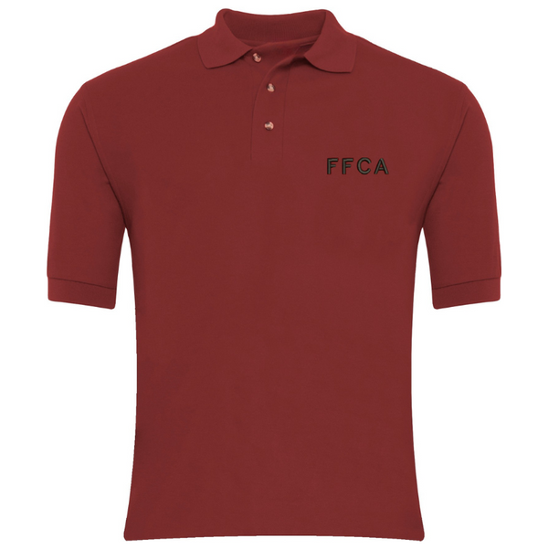 Premium Short Sleeve Polo  Burgundy - FCA